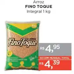 Supermercados Mundial Arroz fino toque integral oferta
