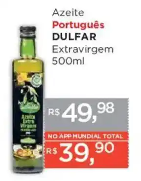 Supermercados Mundial Azeite Português Dulfar Extravirgem oferta