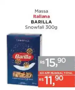 Supermercados Mundial Massa italiana barilla snowfall oferta
