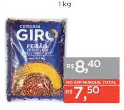 Supermercados Mundial Cereais giro fêmão vermelho oferta