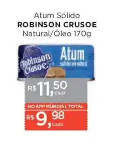 Supermercados Mundial Atum sólido robinson crusoe natural/óleo oferta