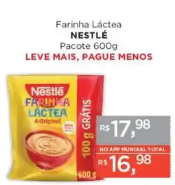 Supermercados Mundial Farinha Láctea Nestlé oferta