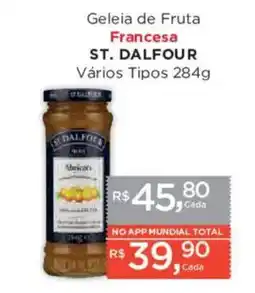 Supermercados Mundial Geléia de fruta francesa st. dalfour vários tipos oferta