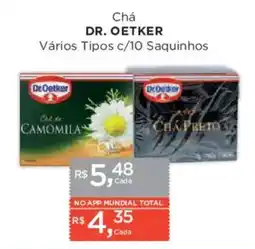 Supermercados Mundial Chá dr. oetker vários tipos c/10 saquinhos oferta