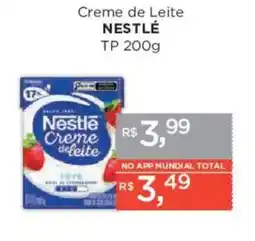 Supermercados Mundial Creme de leite nestlé oferta