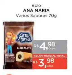 Supermercados Mundial Bolo ana maria oferta