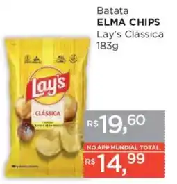 Supermercados Mundial Batata elma chips lay's clássica oferta