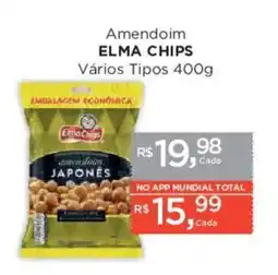 Supermercados Mundial Amendoim elma chips vários tipos oferta