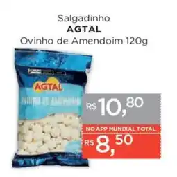 Supermercados Mundial Salgadinho agtal ovinho de amendoim oferta