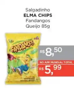 Supermercados Mundial Salgadinho elma chips fandangos queijo oferta