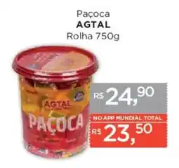 Supermercados Mundial Paçoca agtal oferta