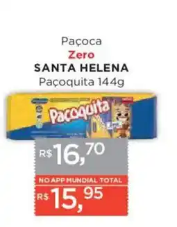 Supermercados Mundial Paçoca zero santa helena oferta