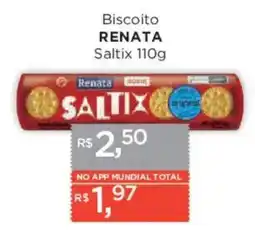 Supermercados Mundial Biscoito renata saltix oferta