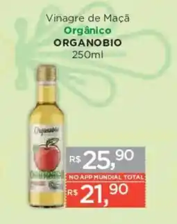 Supermercados Mundial Vinagre de Maçã Orgânico oferta