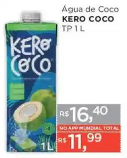 Supermercados Mundial Água de Coco Kero Coco oferta