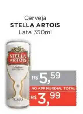 Supermercados Mundial Cerveja stella artois oferta