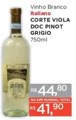Supermercados Mundial Vinho branco italiano corte viola doc pinot grigio oferta