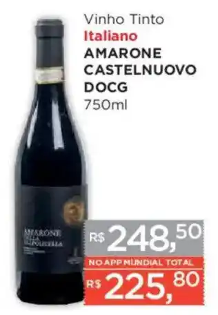Supermercados Mundial Vinho tinto italiano amarone castelnovo docg oferta