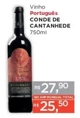Supermercados Mundial Vinho Português Conde de Cantanhede oferta
