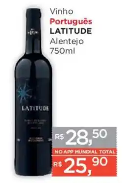Supermercados Mundial Vinho Português Latitude oferta