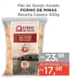 Supermercados Mundial Pão de Queijo Assado Forno de Minas Receita Caseira oferta