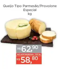 Supermercados Mundial Queijo Tipo Parmesão/Provolone Especial oferta
