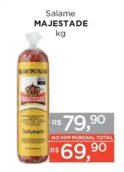 Supermercados Mundial Salame majestade oferta