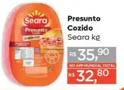 Supermercados Mundial Presunto cozido oferta