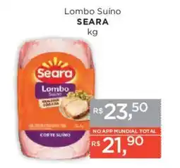 Supermercados Mundial Lombo Suíno oferta