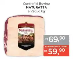 Supermercados Mundial Contrafile bovino maturatta a vácuo kg oferta