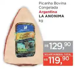 Supermercados Mundial Picanha bovina congelada argentina la anonima oferta