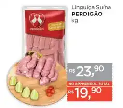 Supermercados Mundial Linguica Suina Perdigao oferta