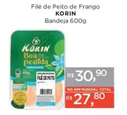 Supermercados Mundial Filé de peito de frango oferta