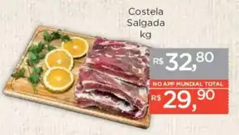 Supermercados Mundial Costela Salgada oferta