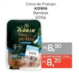 Supermercados Mundial Coxa de frango korin bandeja oferta