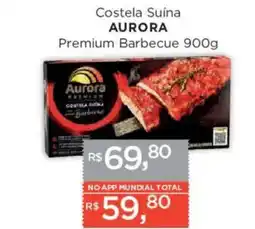 Supermercados Mundial Costela suina aurora premium barbecue oferta