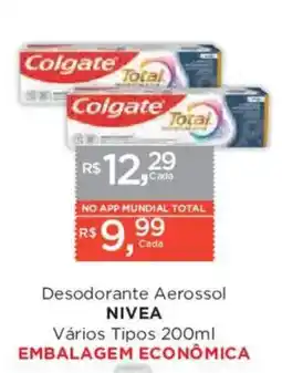 Supermercados Mundial Desodorante Aerossol NIVEA oferta