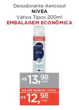 Supermercados Mundial Desodorante aerossol nivea vários tipos oferta