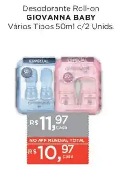 Supermercados Mundial Desodorante roll-on giovanna baby oferta