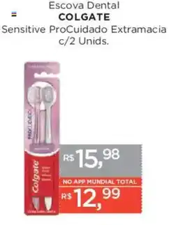 Supermercados Mundial Escova Dental COLGATE Sensitive ProCuidado Extramacia c/2 Unids. oferta