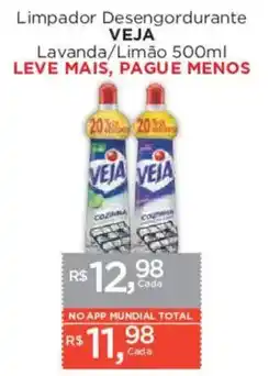 Supermercados Mundial Limpador Desengordurante Veja Lavanda/Limão oferta