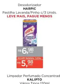 Supermercados Mundial Desodorizador harpic pastilha lavanda/pinho c/3 unids. oferta