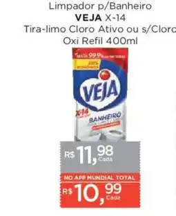 Supermercados Mundial Limpador p/banheiro veja x-14 oferta