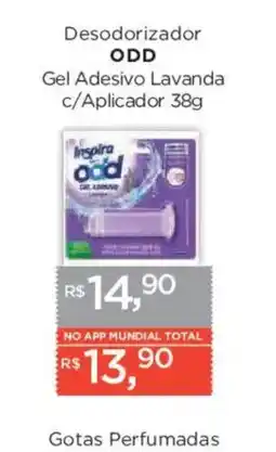 Supermercados Mundial Desodorizador odd gel adesivo lavanda oferta