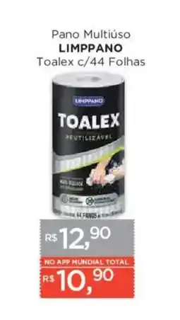 Supermercados Mundial Pano multiuso limppano toalex c/44 folhas oferta