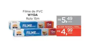 Supermercados Mundial filme de pvc wyda oferta