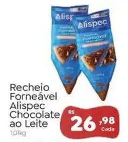 Novo Atacarejo Recheio forneável alispec chocolate ao leite oferta