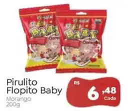 Novo Atacarejo Pirulito Flopito Baby Morango oferta