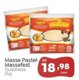 Novo Atacarejo Massa pastel massafest quadrada oferta