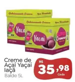 Novo Atacarejo Creme de Açaí Yaçai oferta
